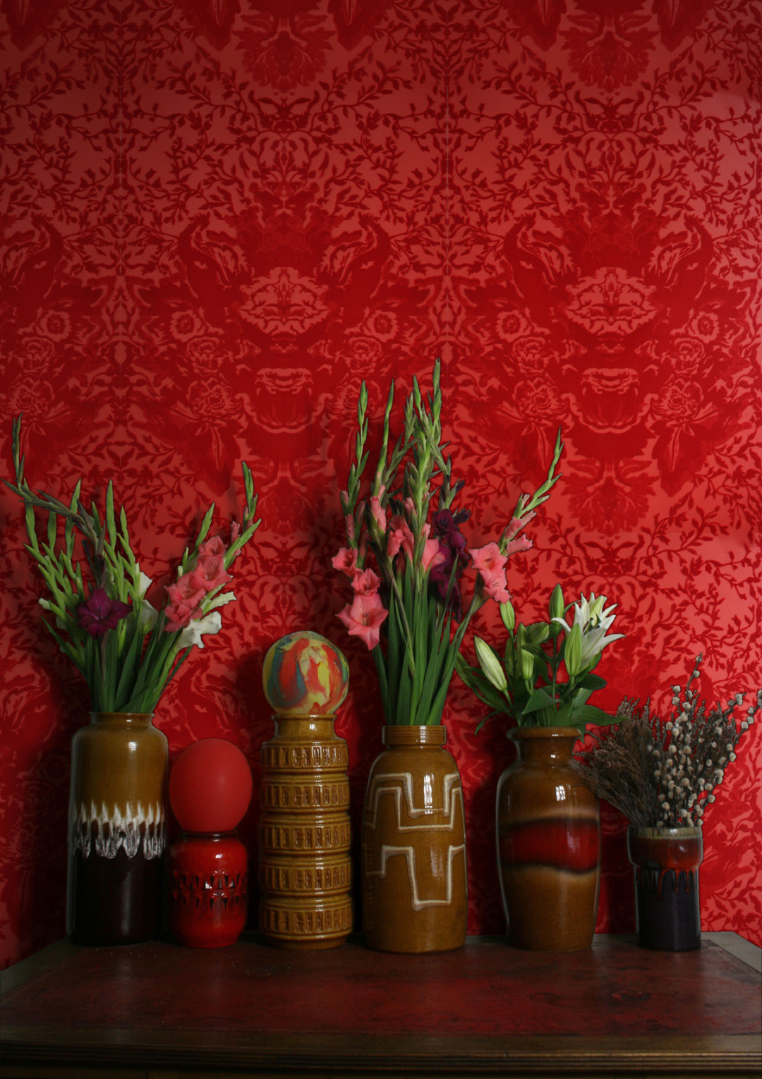 Devil Damask Flock Wallpaper Timorous Beasties