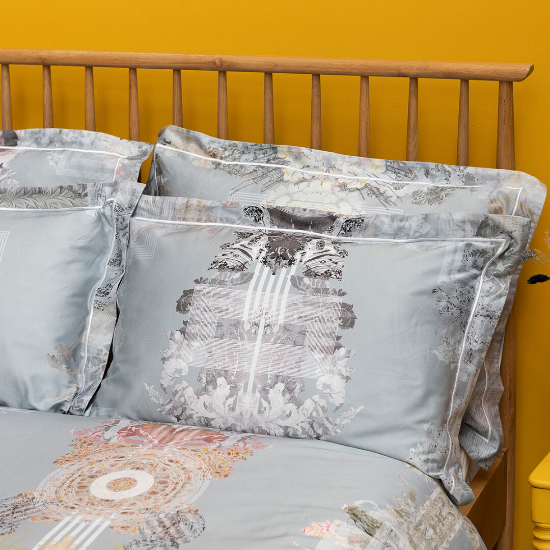 Totem Damask Oxford Pillowcase Timorous Beasties