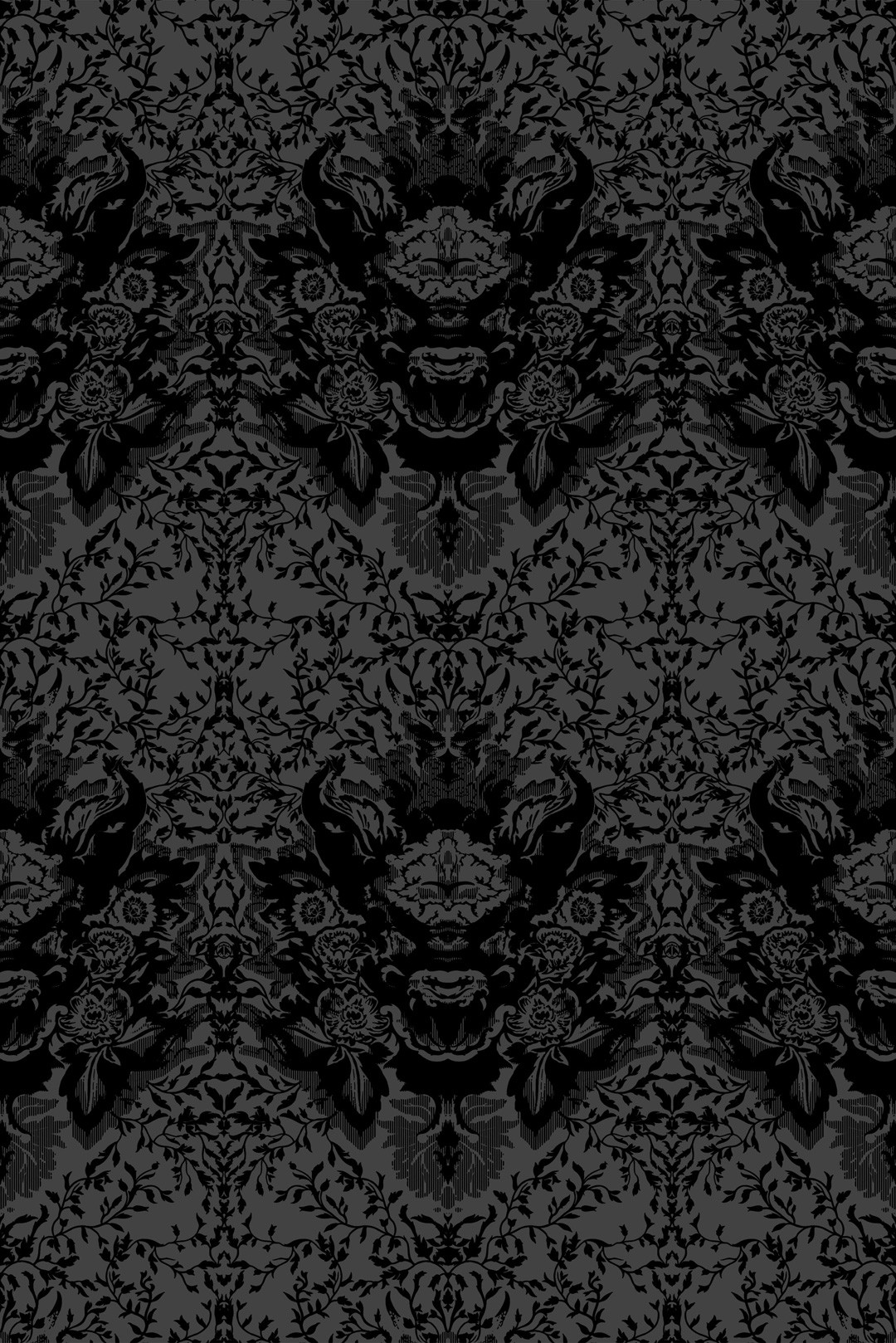 Devil Damask Flock Wallpaper Timorous Beasties