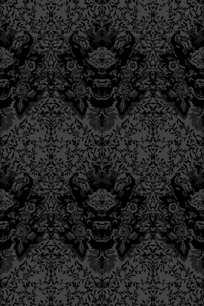Devil Damask Flock Wallpaper Timorous Beasties