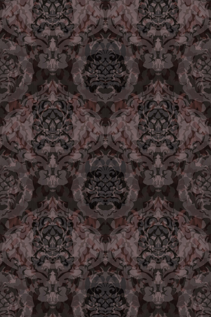 Skull Damask Superwide Wallpaper Skull Wallpaper Timorous Beasties