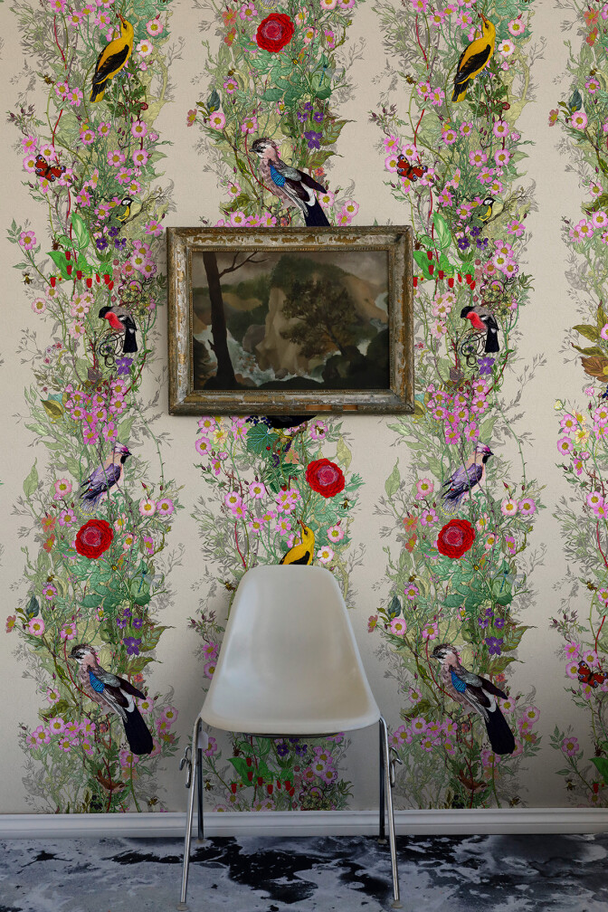 Timorous Beasties Fruit Looters Wallpaper Timorous Beasties