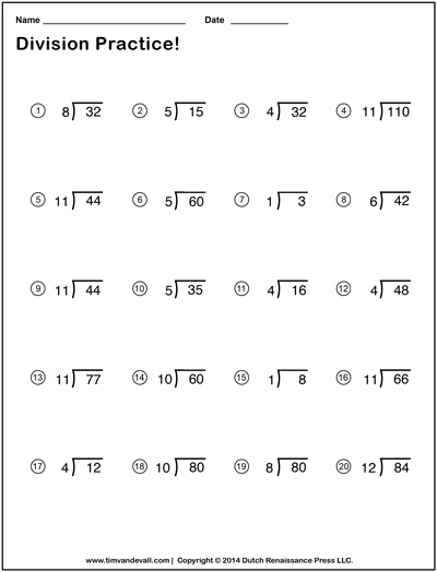 simple division worksheets for kids free printable pdf
