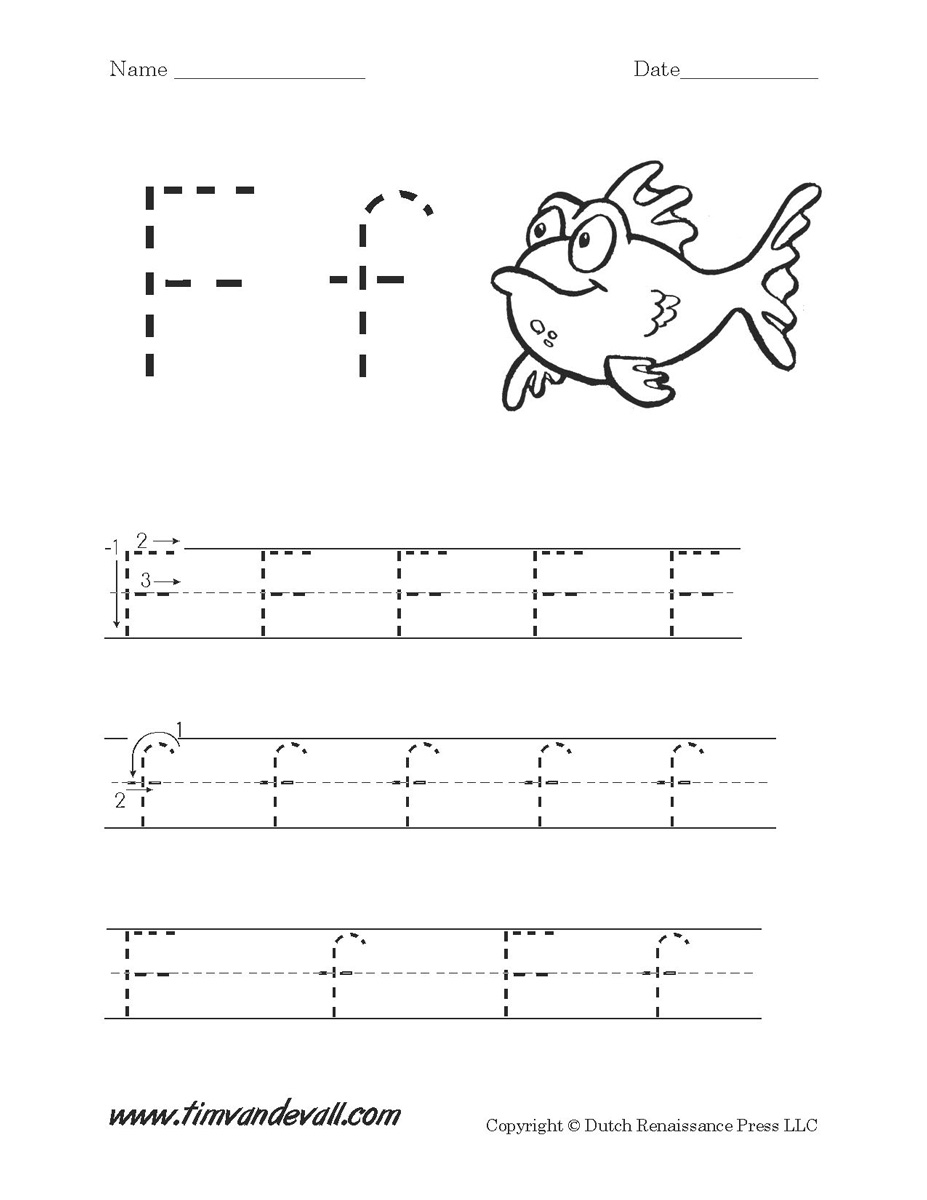 Letter F Worksheets | Preschool Alphabet Printables