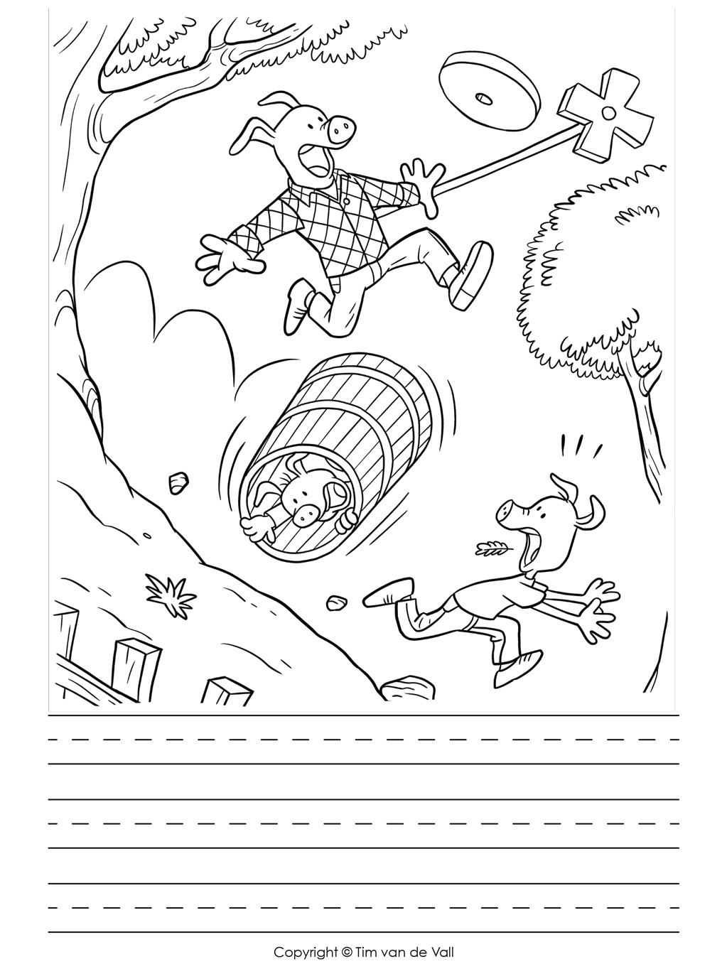 Three Little Pigs Writing Template Tim's Printables