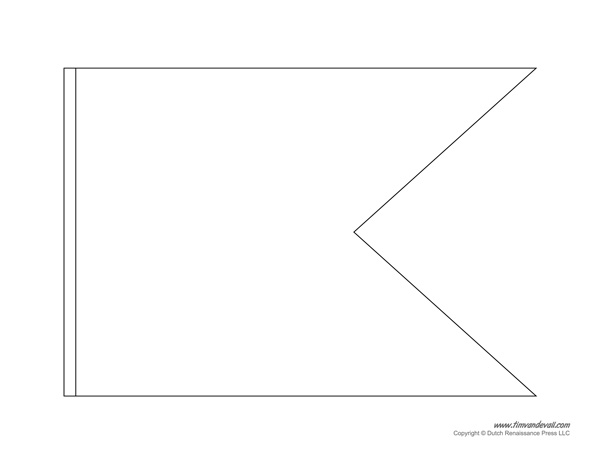 Printable Pennant Banner Template & Triangle Banner Templates – Tim's