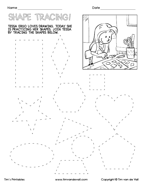 shape tracing worksheet 03 500 tims printables