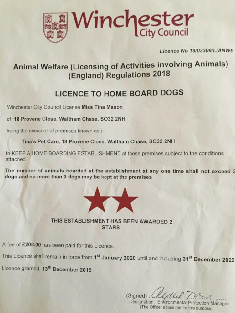 Small Animal Boarding Establishment Permit at Michael Mills blog