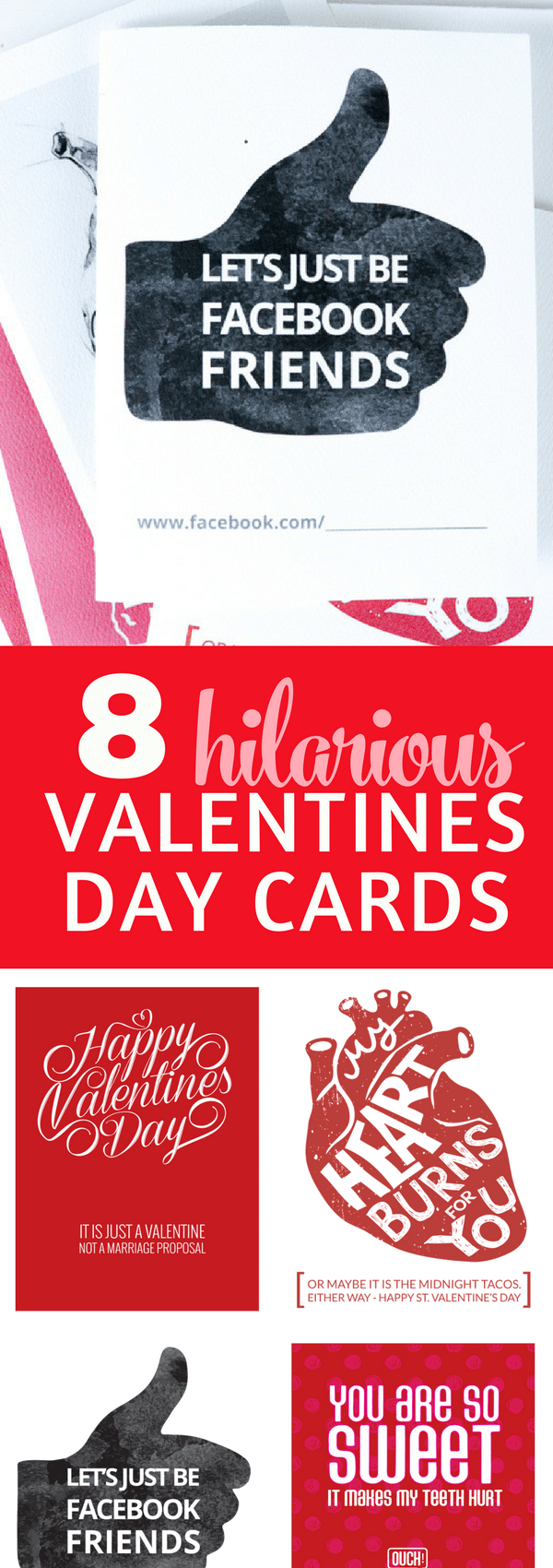 8 funny Valentines Day Cards with free printables TINSELBOX
