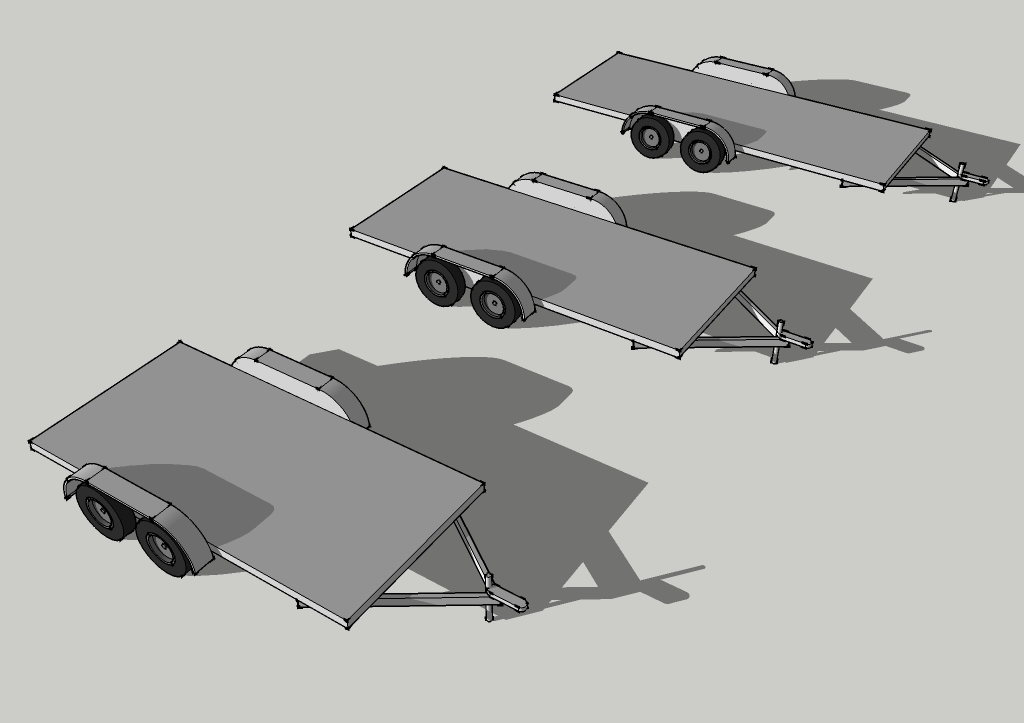 SketchUp Trailers for Tiny House Drawings