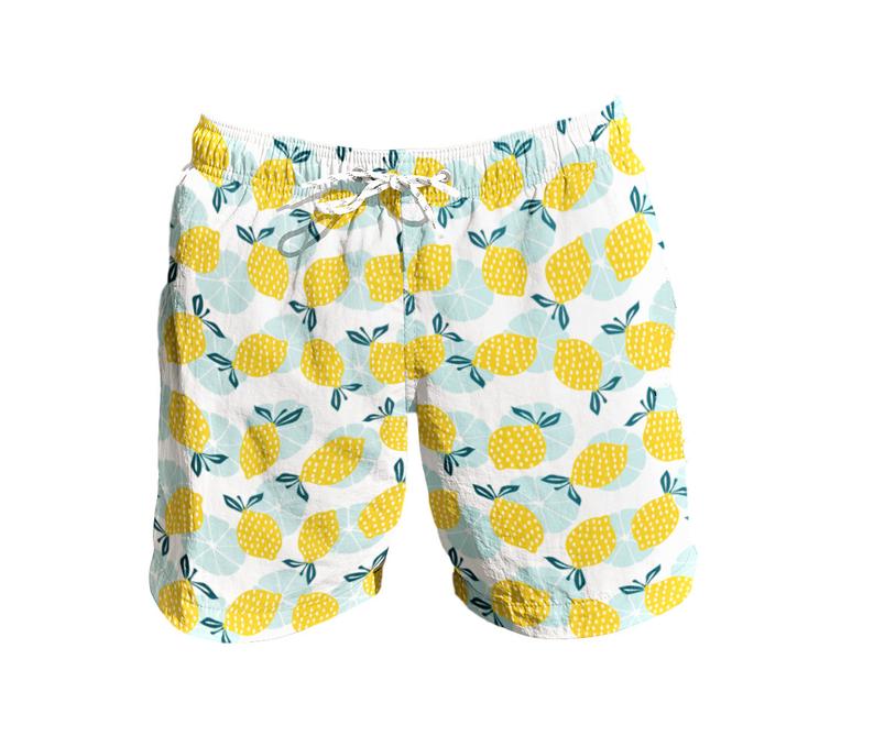 Men Swim Trunks Lemon Tiny Tots Kids