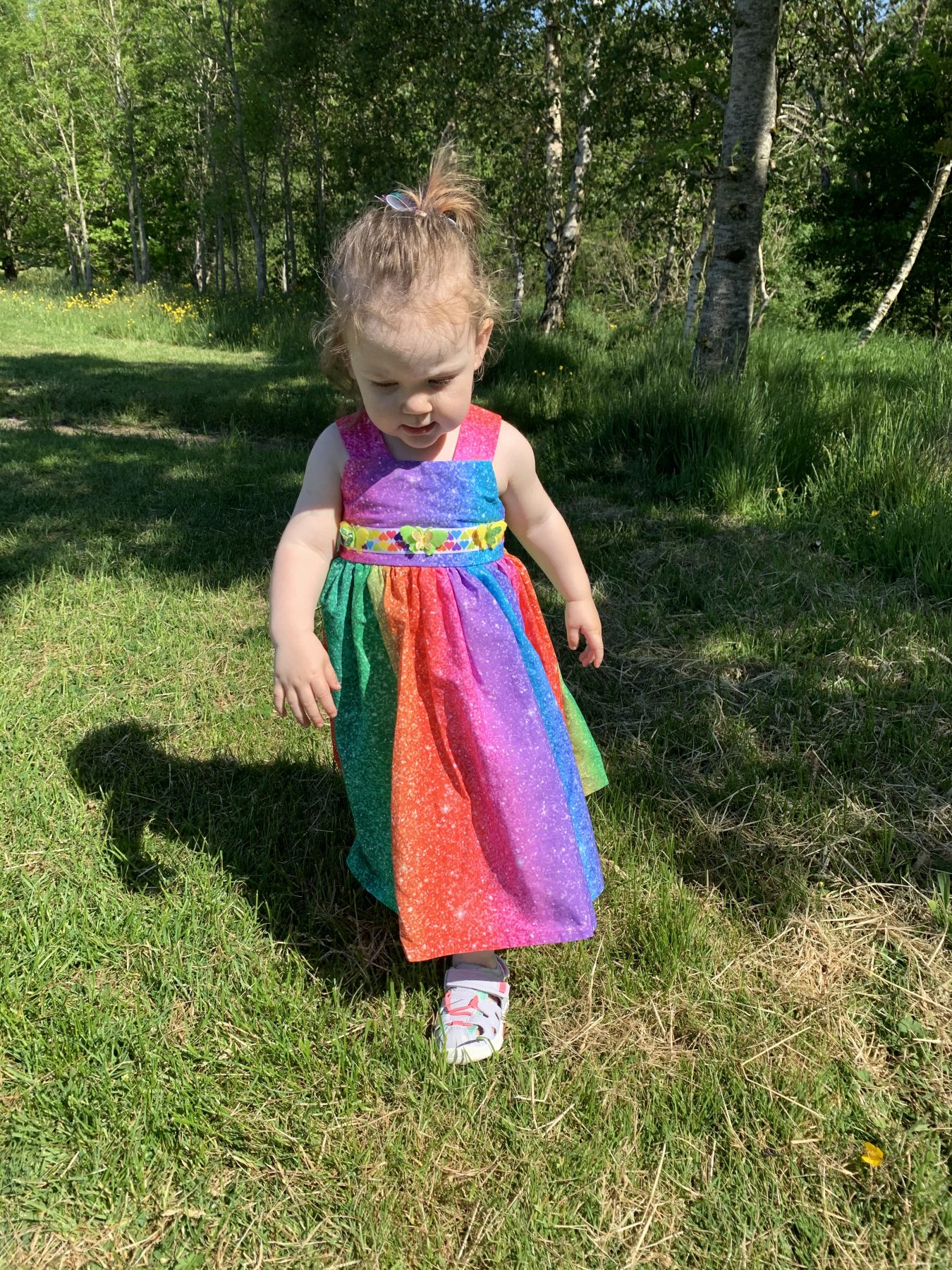 rainbow princess dress