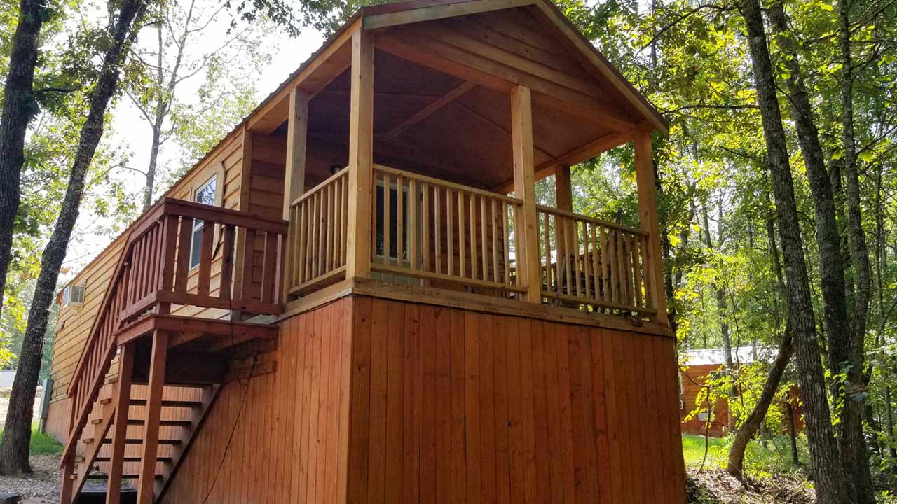 Pine Cone Tiny Town OK Cabin Rentals