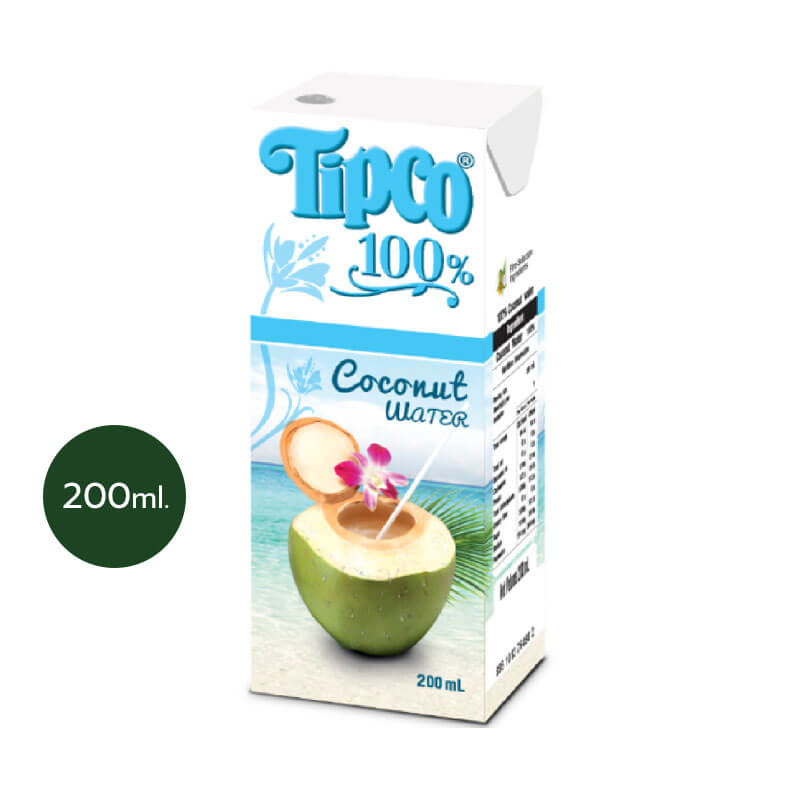 TIPCO น้ำมะพร้าว 100 Coconut Water TIPCO Shop