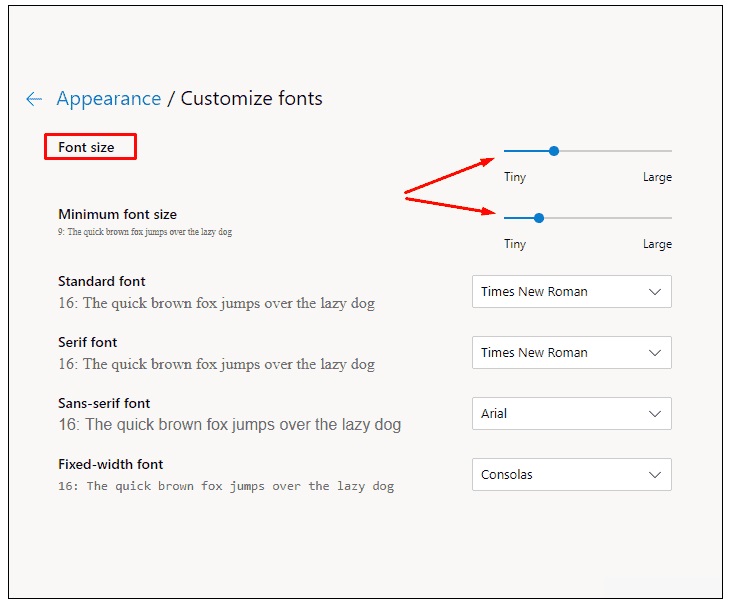 How to Modify Font Size in Chromium Microsoft Edge Browser How to Modify Font Size in Chromium Microsoft Edge Browser