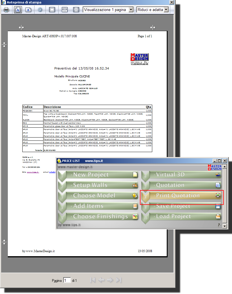 Calculate and visualize the estimate of your composition. Print the