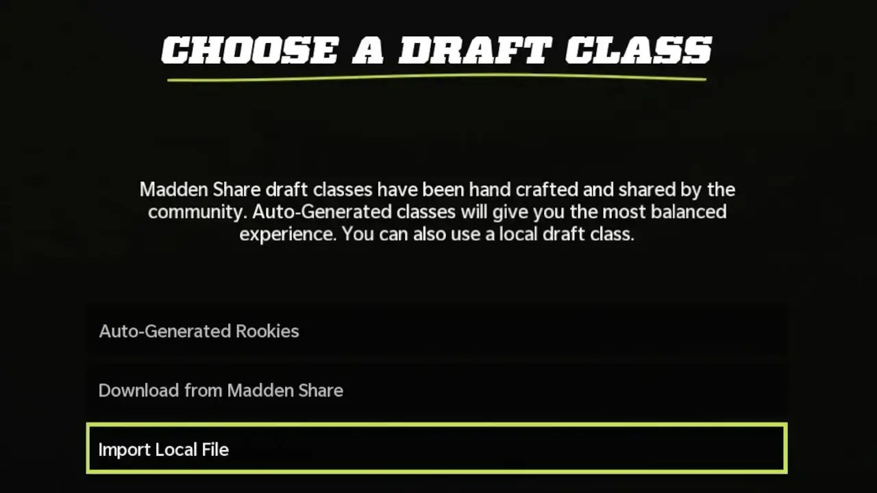 How to Create/Import A Draft Class in Madden 22 Tips4Gamers