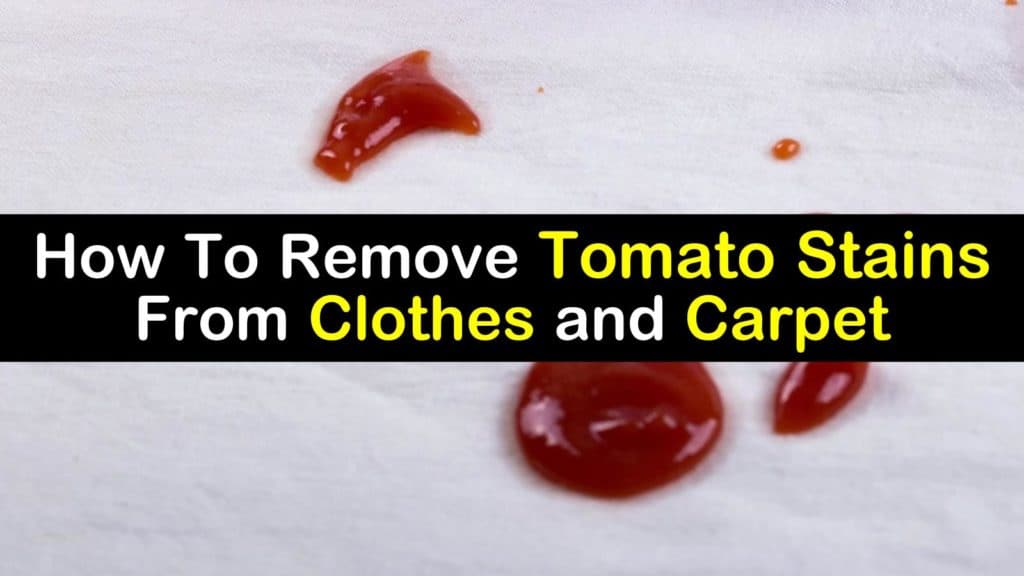 How to Remove Tomato Stains