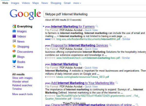 [HowTo] Search Files of Any Specific Format in Google