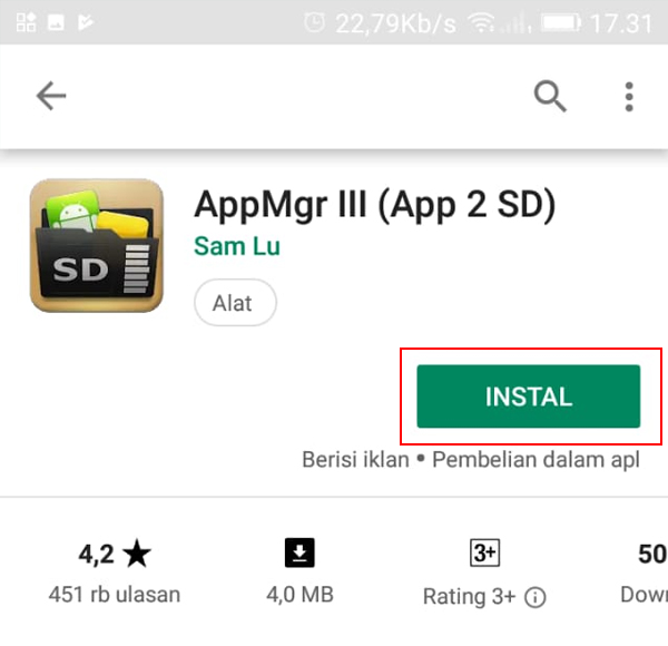 Cara Memindahkan Aplikasi ke Kartu SD di Android Tanpa Root