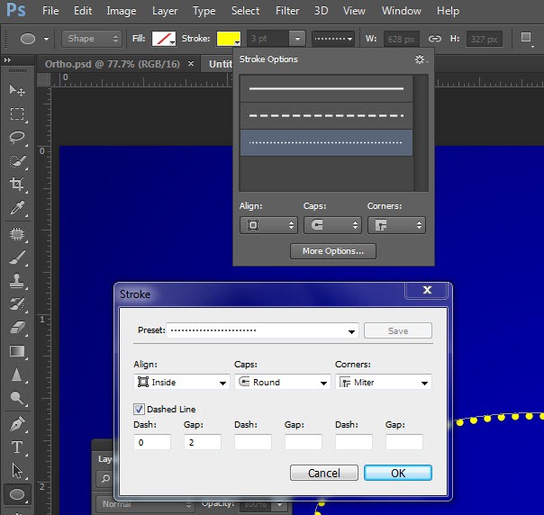 How To Make A Staight Dotted Line In How To Make A Dashed