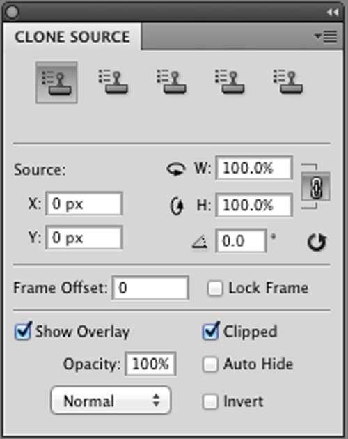 Clone Source Panel AJ Wood TipSquirrel