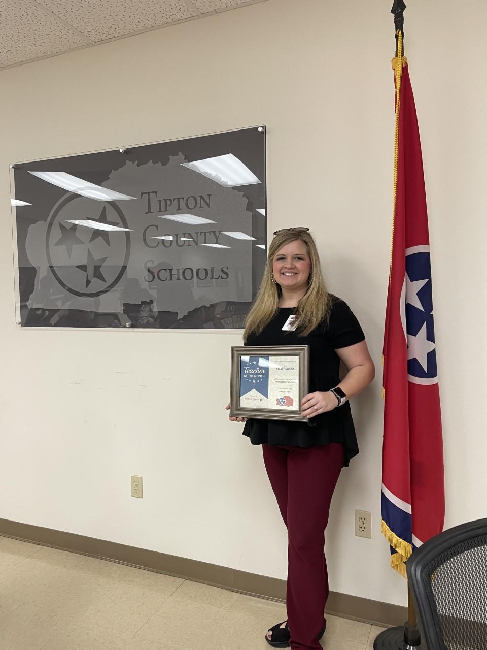 American Fidelity Teachers of the Month Tipton County