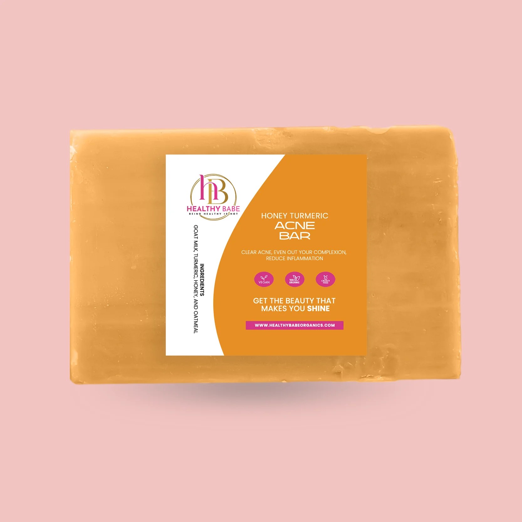 Honey & Turmeric Bar Acne & Complexion Raw Organics