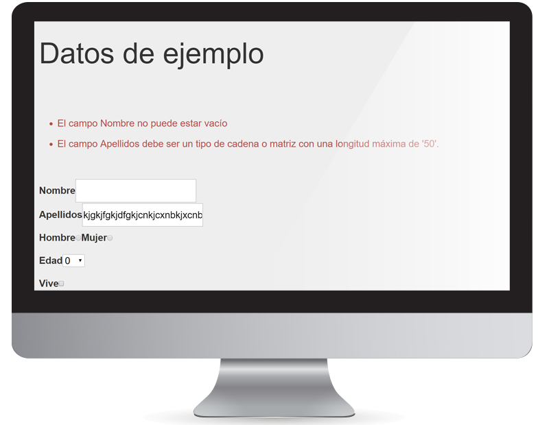 Validación del modelo en MVC (Data Annotations)