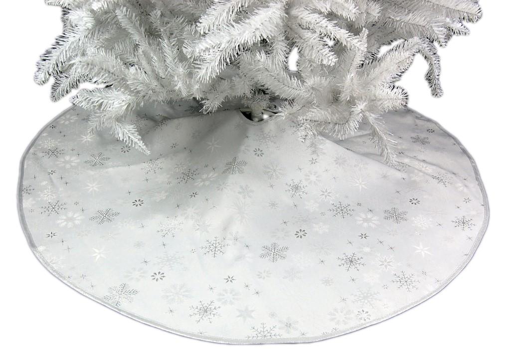 Tischdecke WEIHNACHTEN rund 135 cm Weiß Bunt Winterland pflegeleicht