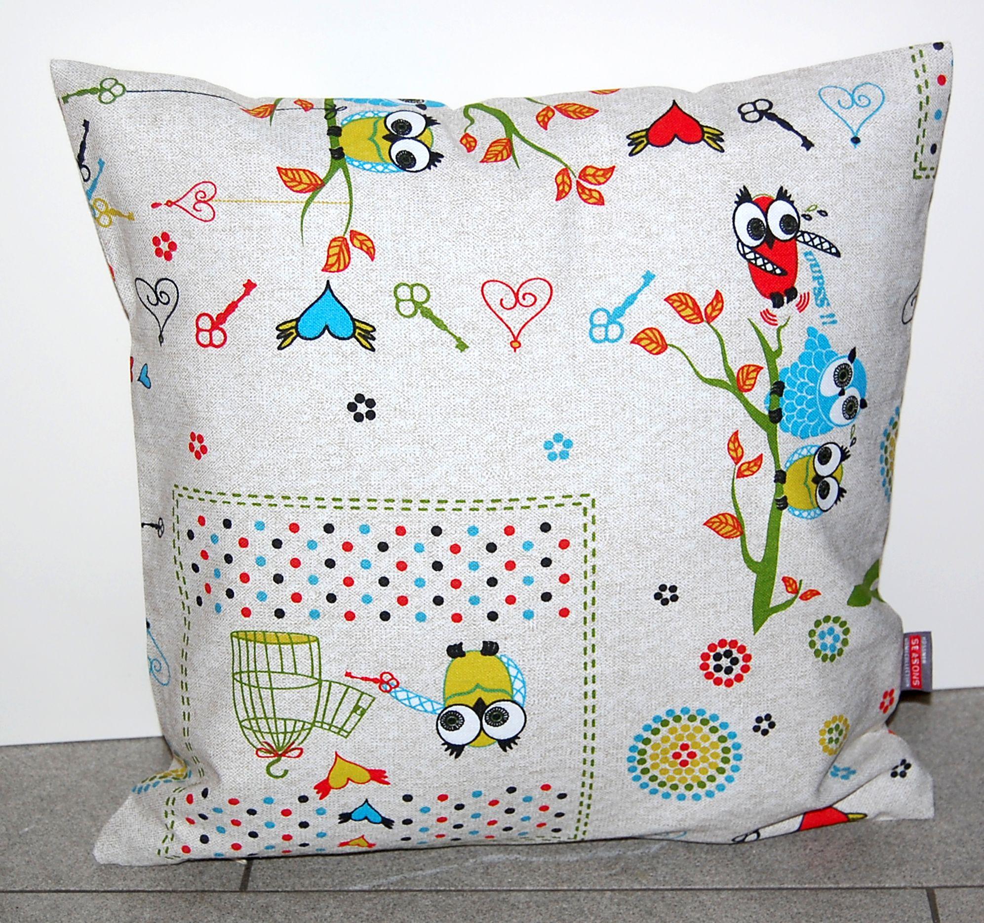 Eulen Liebe Herz Türkis Tischdecke Zierdecke Decke Läufer Kissen Herbst