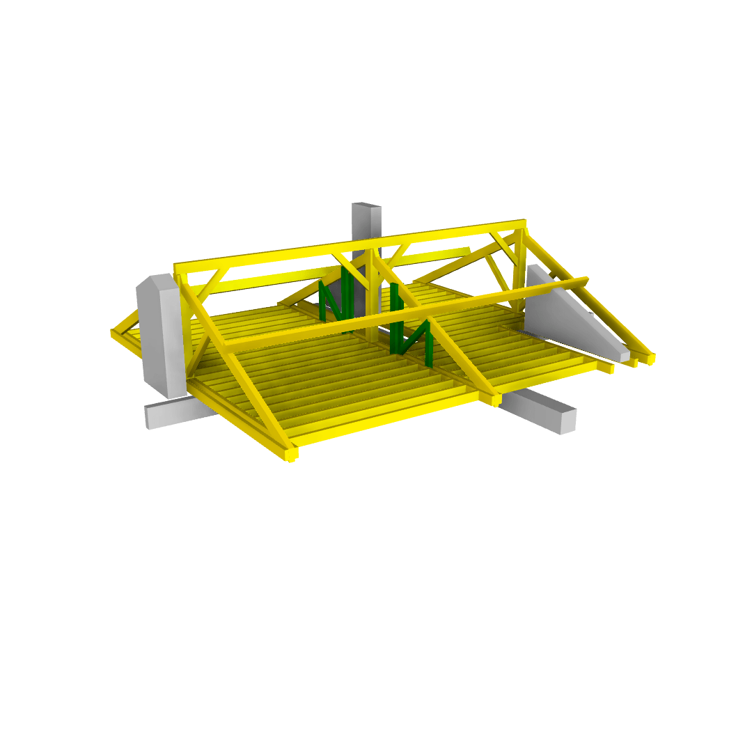 Modification of the timber roof truss in a building near Paris Tistas