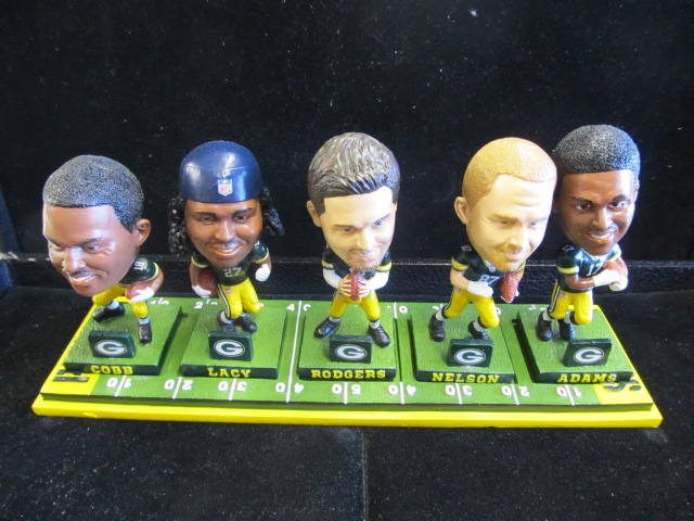 Exclusive Limited Edition Green Bay Packers Offense Playmakers Bobblehead Set Packer City Antiques