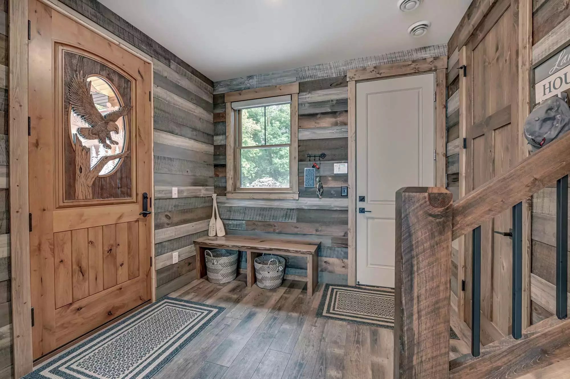 Rush Lake Cabin Home Plan with Main Floor Master Bedroom plus 2 more