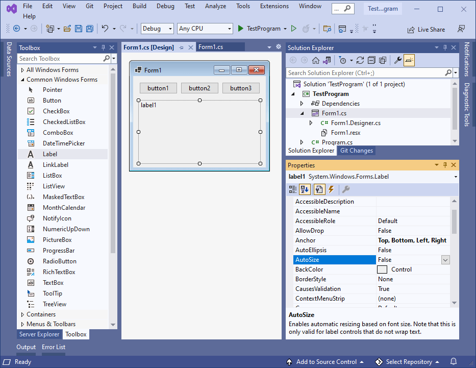 Blogs C WinForms Label