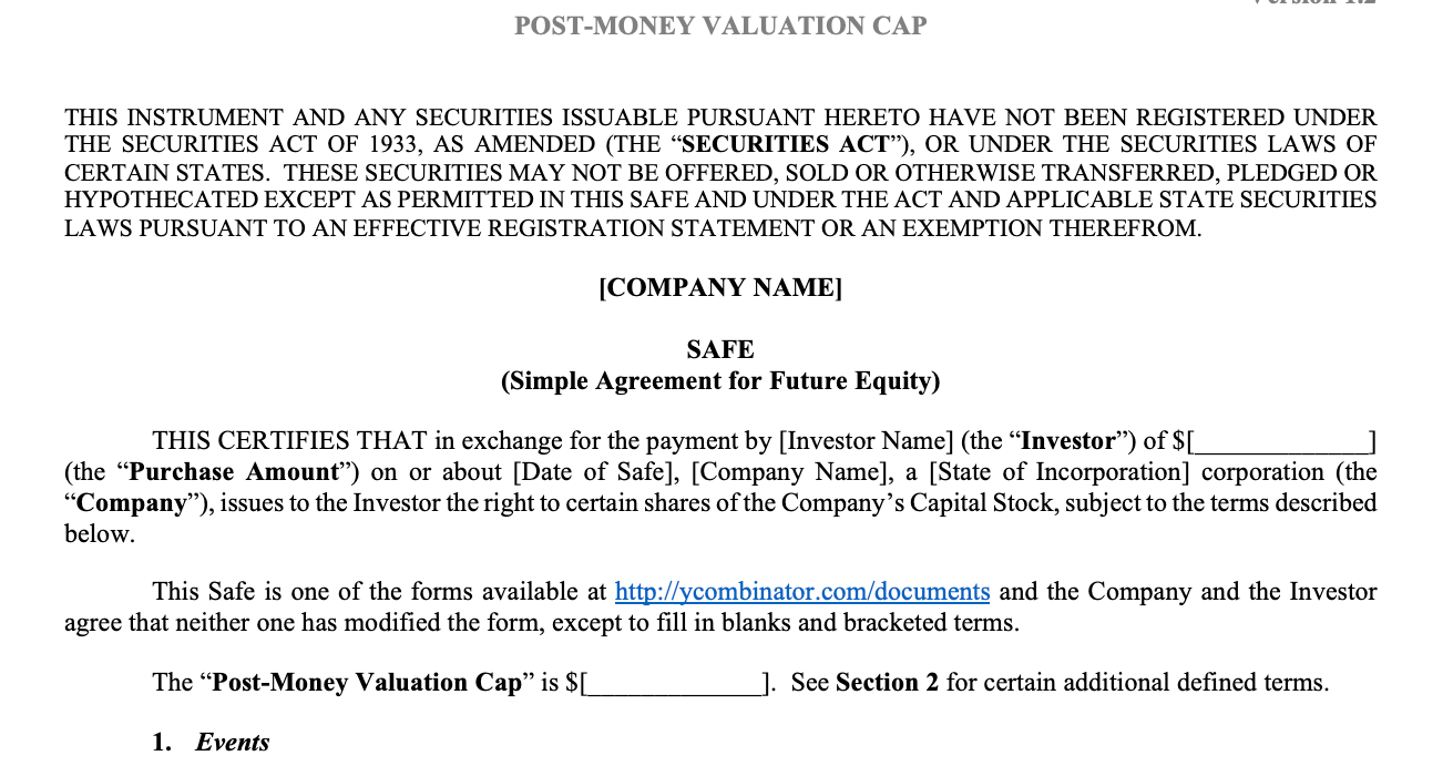 The Ultimate Guide to SAFEs for Startups TKN Tyson