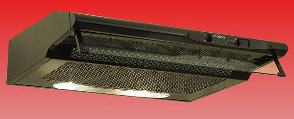 90cm Concorde Twin Cooker Hood Black