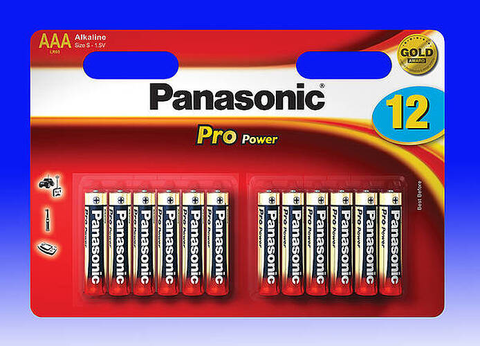 LR03 (AAA/MN2400) Alkaline Batteries Pack of 12