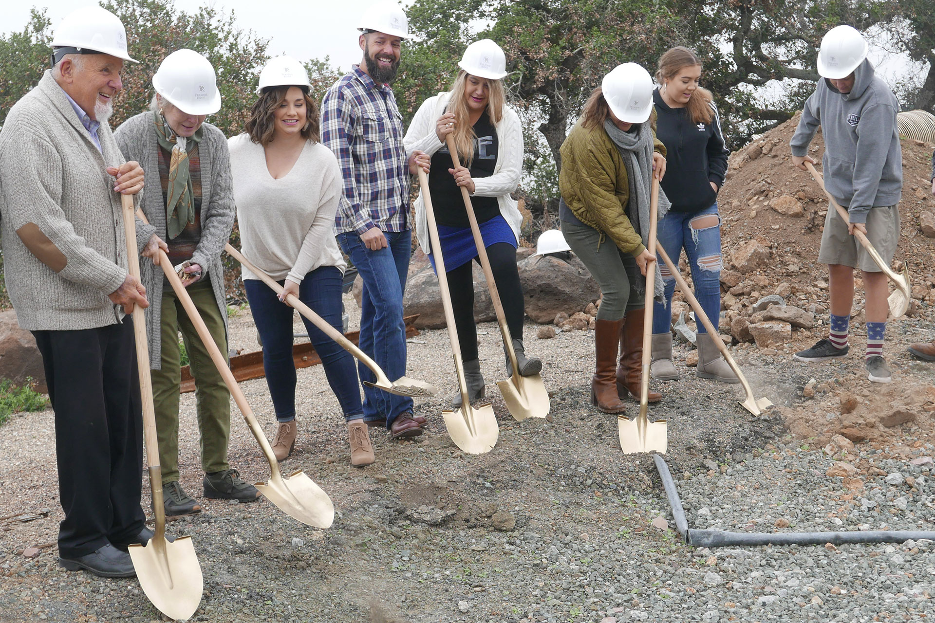 Champagne and Shovels at Paradise Ridge Winery Groundbreaking TLCD