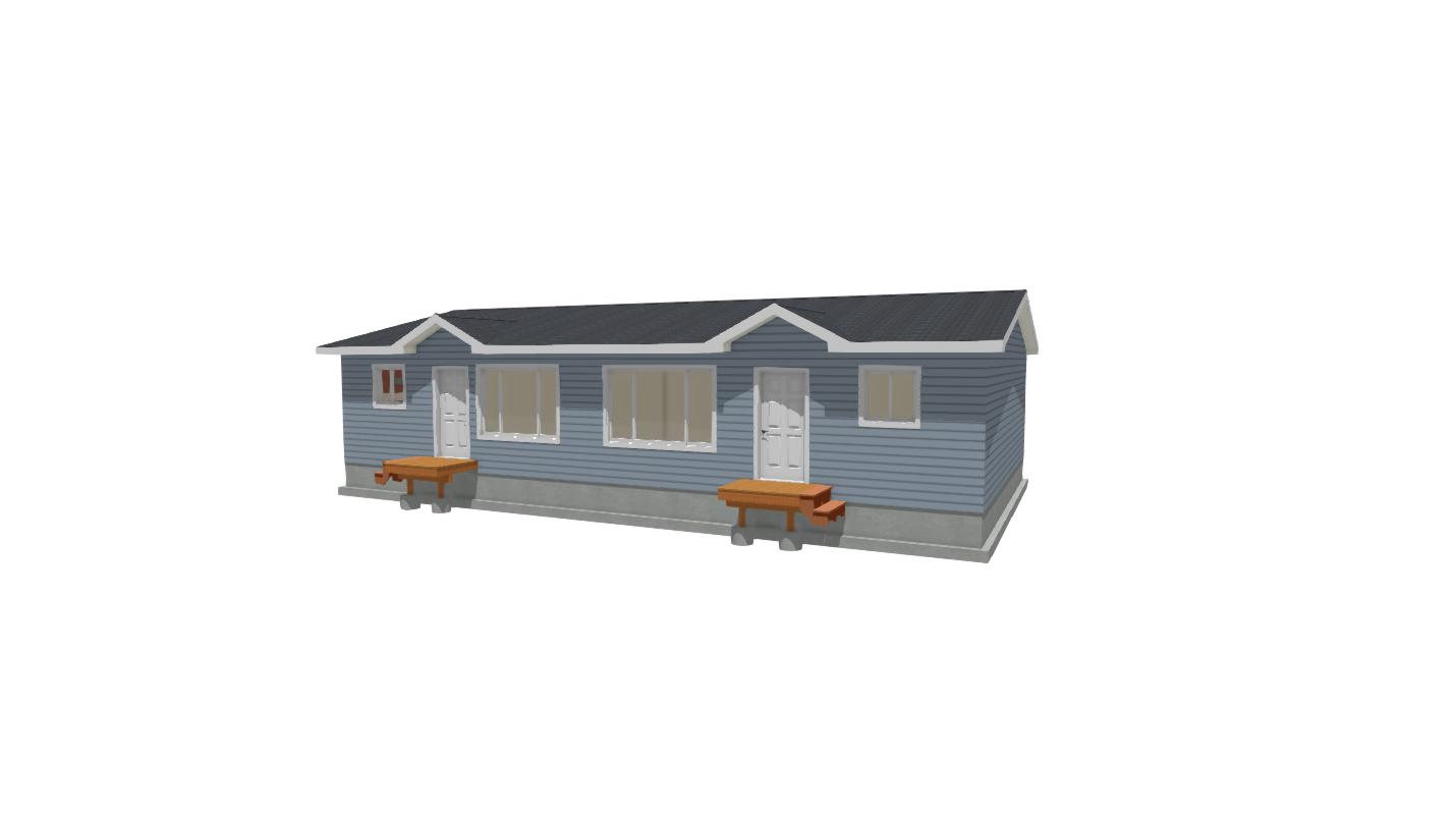 TLC Modular Homes Duplex 28X50 Modular Home