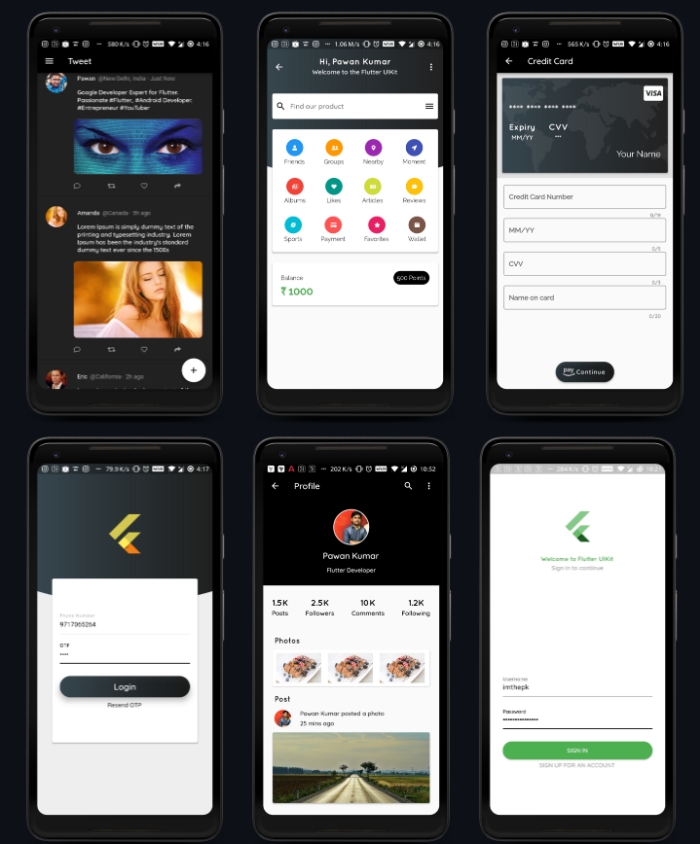 20+ Best Free Flutter App Templates & UI Kits TL Dev Tech