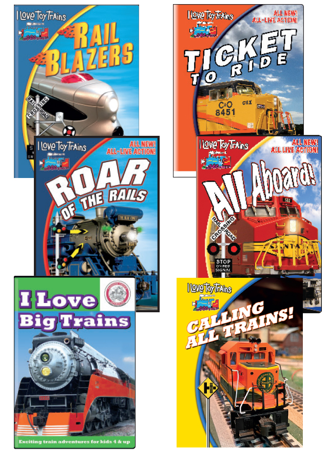 6 Newest I Love Toy Trains DVDs