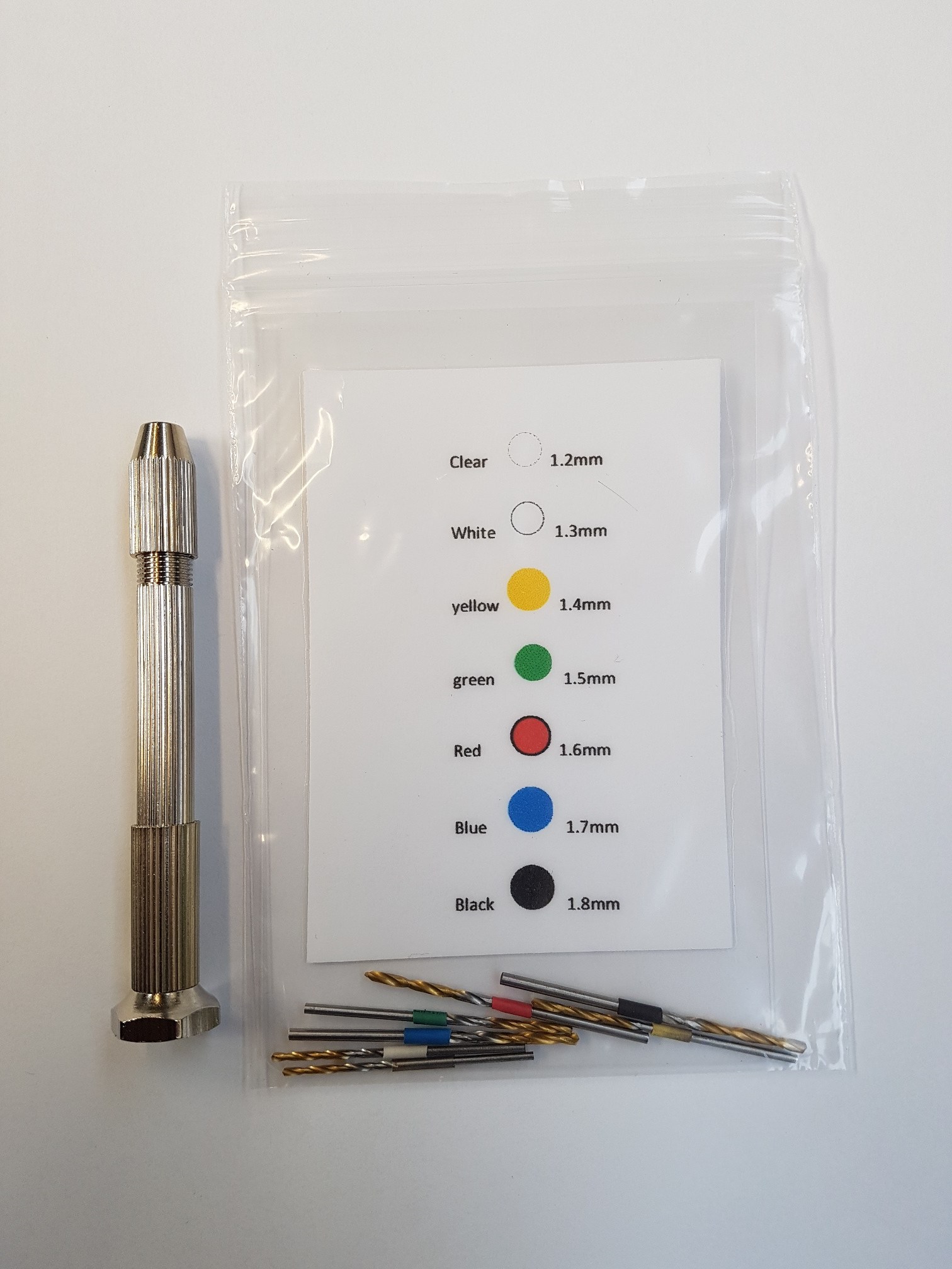 Drill bit set with hand chuck – TMG Speed