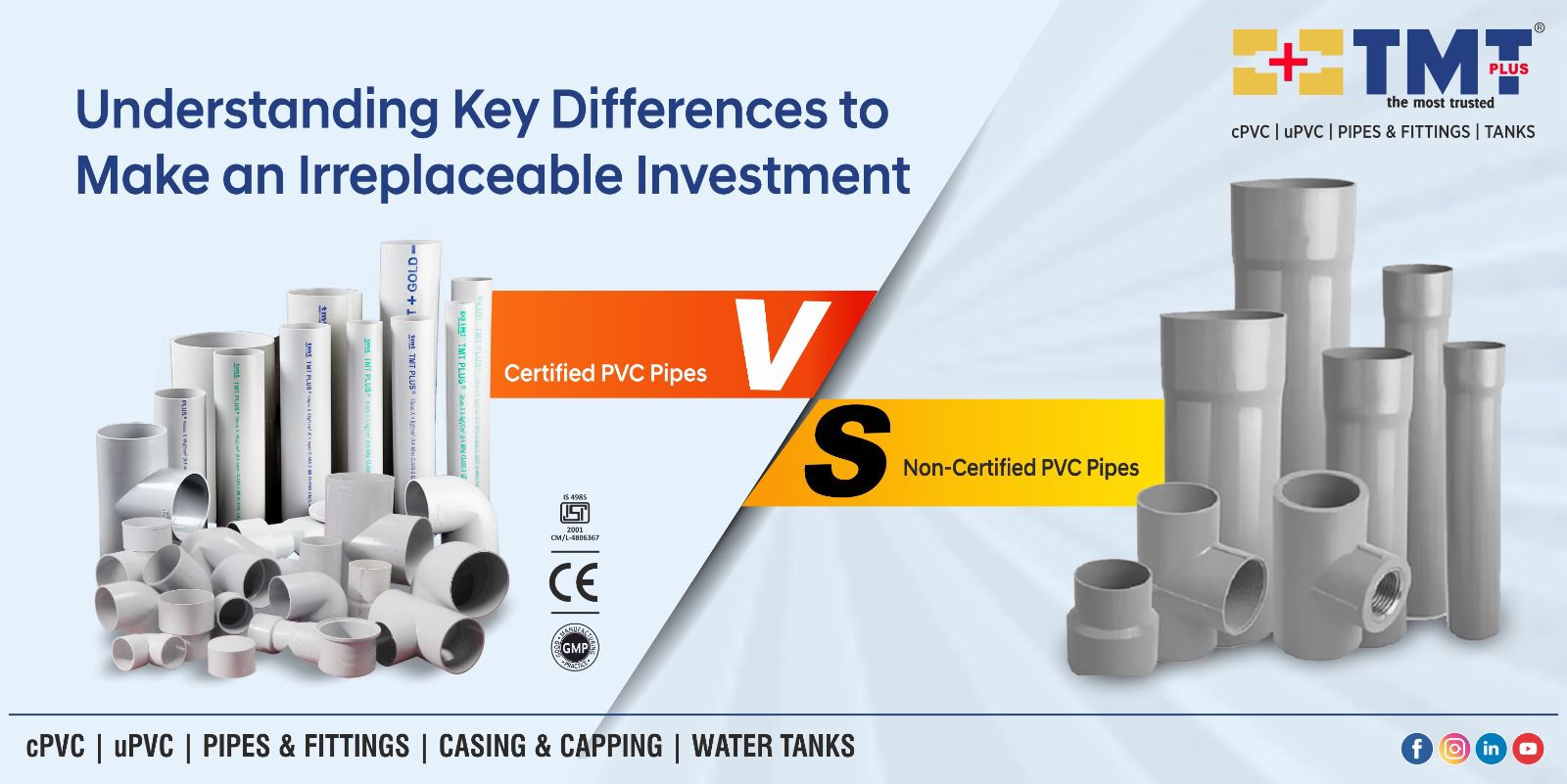 Difference Between Certified and NonCertified PVC Pipes Benefits of
