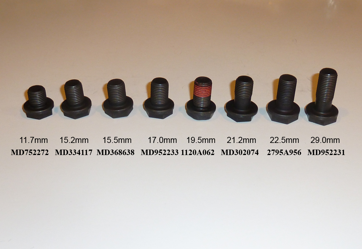 19921999 7Bolt FWD/AWD Flywheel Bolts (21.2mm long) TMZ Performance