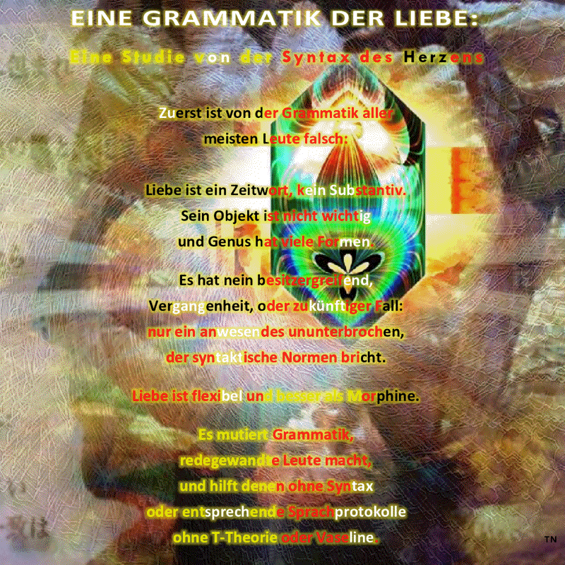 Eine Grammatik der Liebe Eine Studie von der Syntax des Herzens