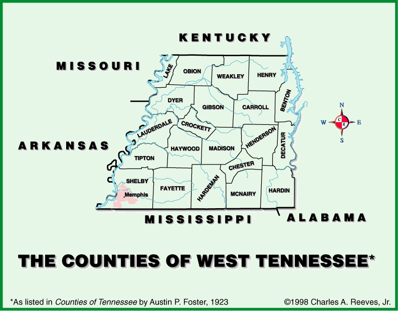East, Middle & West TN Three Regions of Tennessee (Memphis high