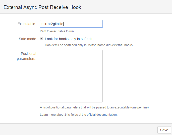 Mirror Bitbucket Server to gitolite