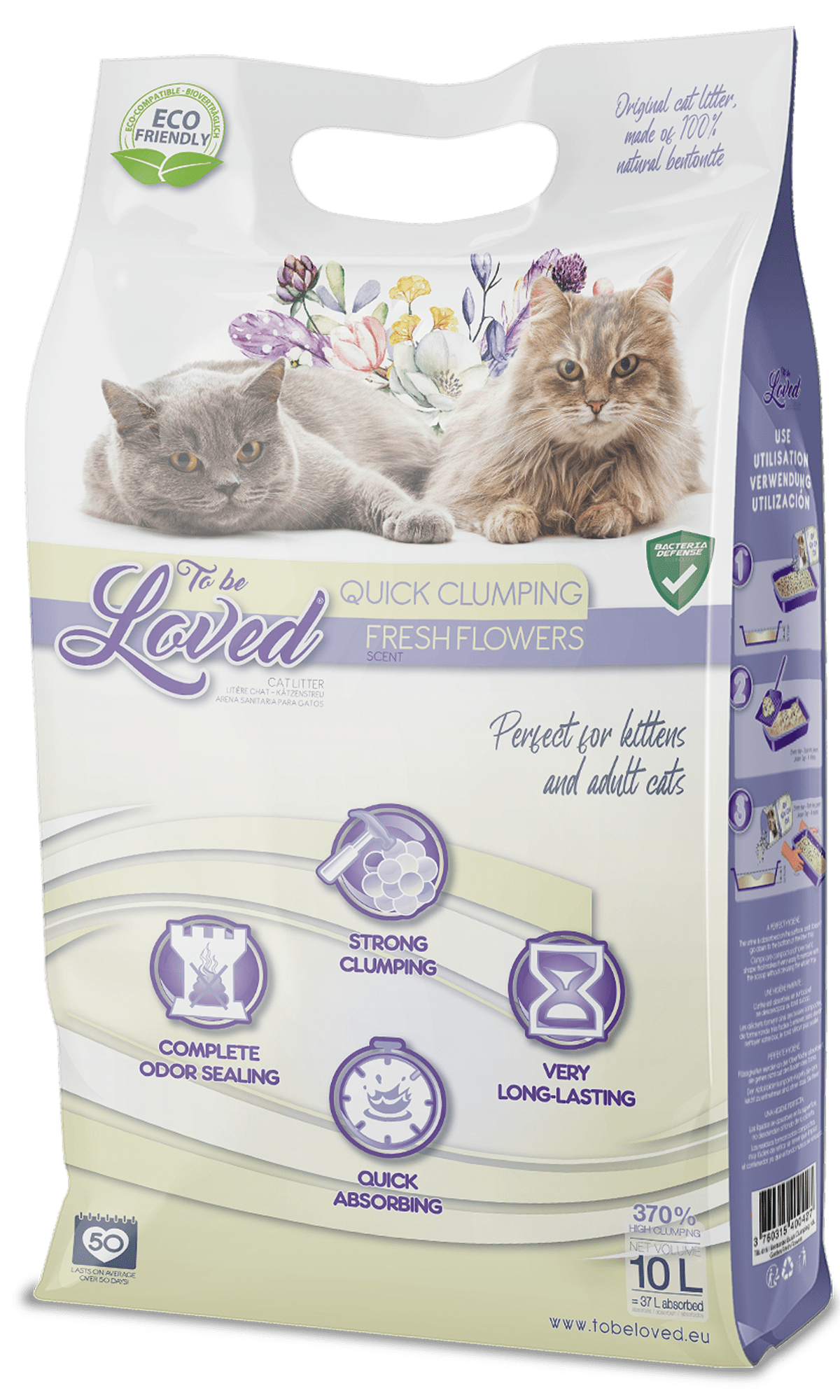 Garden Fresh Flowers scented cat litter ToBeLoved