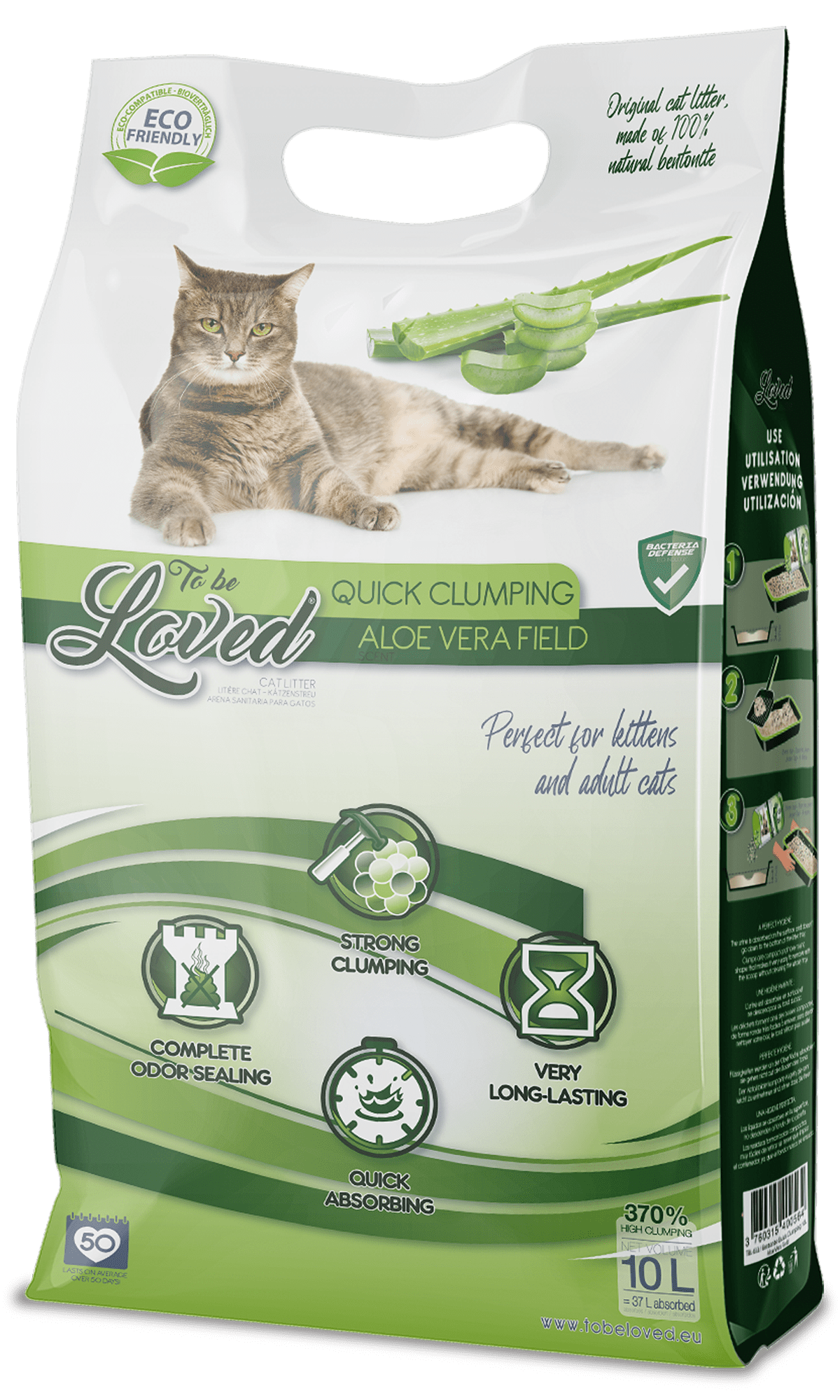 Aloe Vera Field scented cat litter ToBeLoved